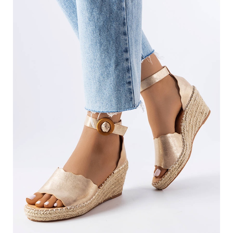 Evento Turcotte-kultaiset espadrillit kultainen 1