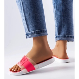 Vaaleanpunaiset kumitossut Pariisista vaaleanpunainen 1