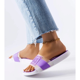 Violet kumitossut Pariisista violetti 1