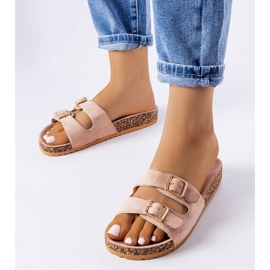 Goodin Cincinna beige-liukumäki korkkipohjaisilla 1