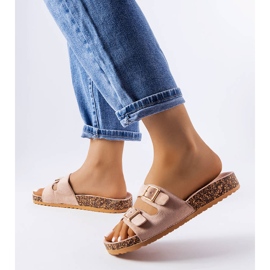 Goodin Cincinna beige-liukumäki korkkipohjaisilla 2