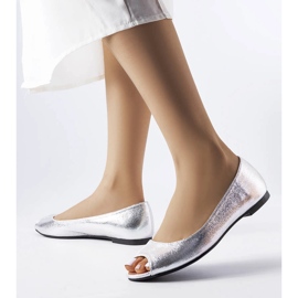 Trieux'n hopeiset metalliset ballerinat hopea 1