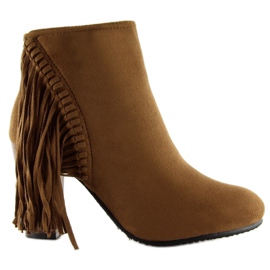 Fringe C138 Camel -hapsuiset saappaat ruskea 1