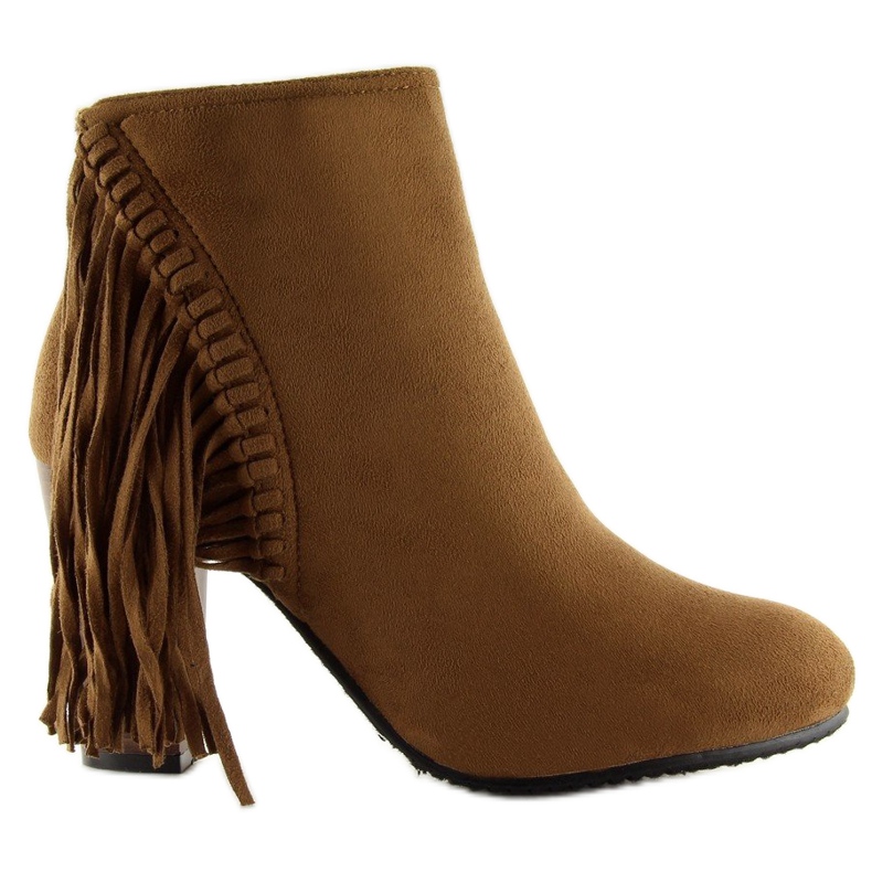 Fringe C138 Camel -hapsuiset saappaat ruskea 1