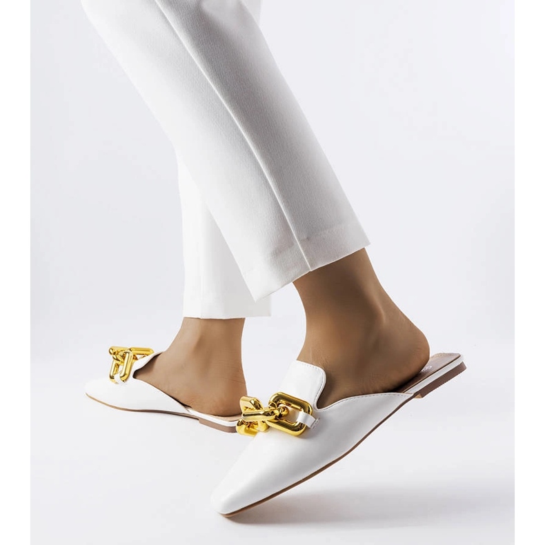 Hickory valkoiset liukusäätimet ketjulla valkoinen 1