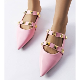 Ruckmanin vaaleanpunaiset teräväkärkiset sandaalit vaaleanpunainen 1