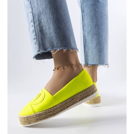 Southfieldin neonalustaiset espadrillit keltainen 1