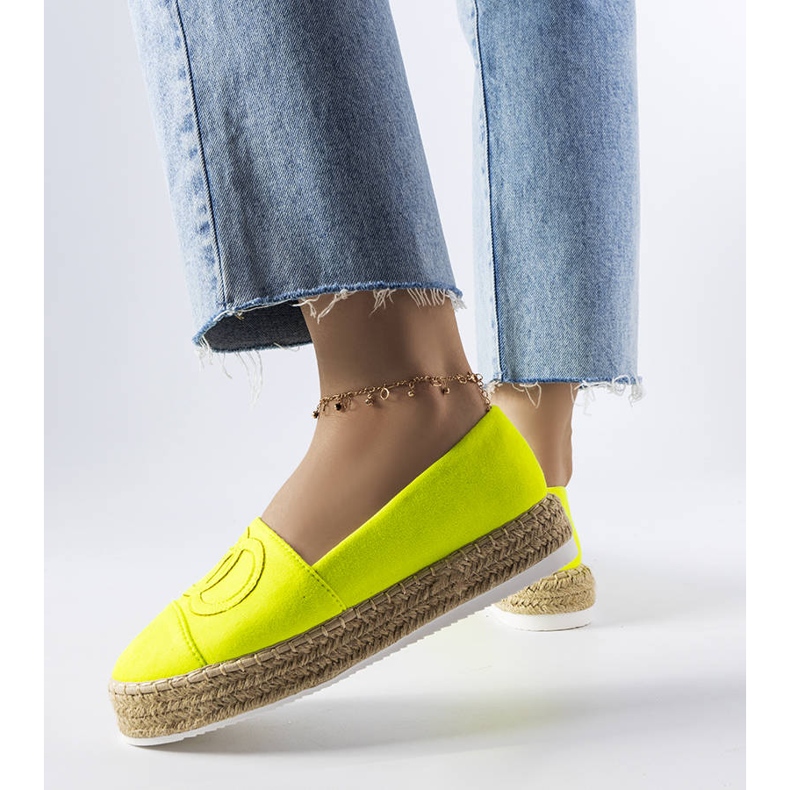 Southfieldin neonalustaiset espadrillit keltainen 1