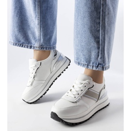 Langin valkoiset lenkkarit glitterillä valkoinen 1