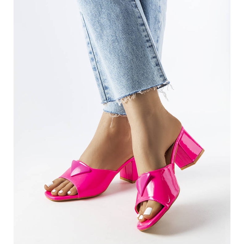 Vaaleanpunaiseksi lakatut Branch-pylvään liukusäätimet vaaleanpunainen 2