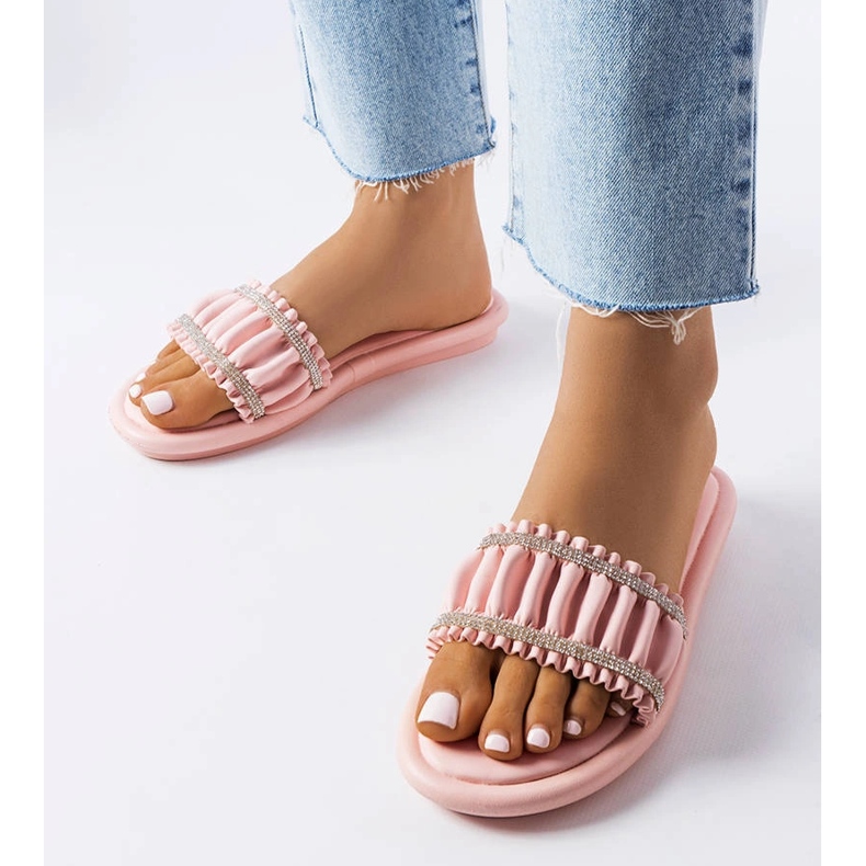 Anaporin vaaleanpunaiset sandaalit zirkoneilla vaaleanpunainen 1