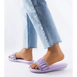 Anaporin violetit sandaalit kuutiozirkonialla violetti 2