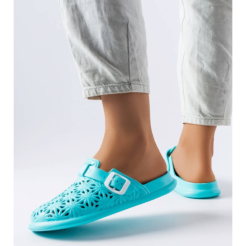 Peverellin siniset harjakattoiset kumiliukumäet sininen 1