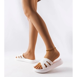 Coudertin valkoiset kumitossut valkoinen 1