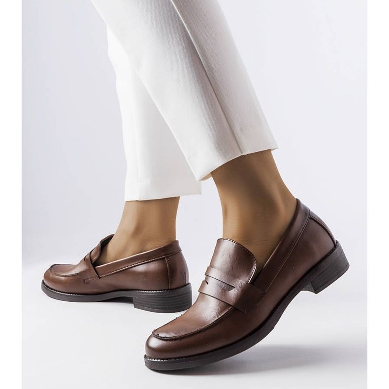 Deichin tummanruskeat loaferit 1