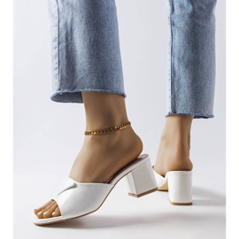 Valkoiseksi lakatut läpät Branch-tolppassa valkoinen 2