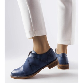 Tummansiniset kengät LS5379 sininen 1