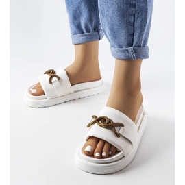 Frédériquen valkoiset alustasandaalit valkoinen 1