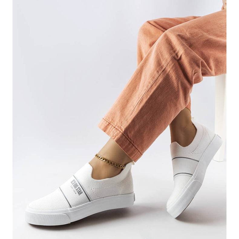 Big Star naisten valkoiset tennarit JJ274092 valkoinen 1