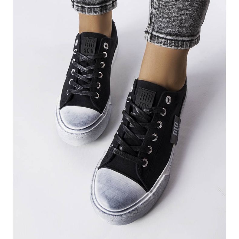 Mustat tennarit, joissa hankausta Big Star JJ274354 2