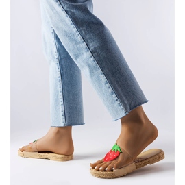 Läpinäkyvät tossut Foddie-koristeella väritön 2