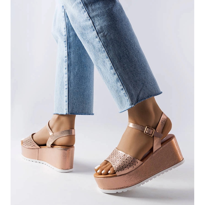 Stocktonin vaaleanpunaiset harjakattoiset sandaalit vaaleanpunainen 1