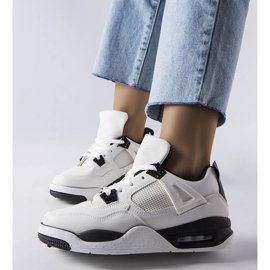 Valkoiset lenkkarit Malas-yhdistelmistä materiaaleista valkoinen 1