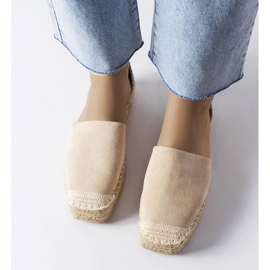 Myasia beiget espadrillit glitterillä 1