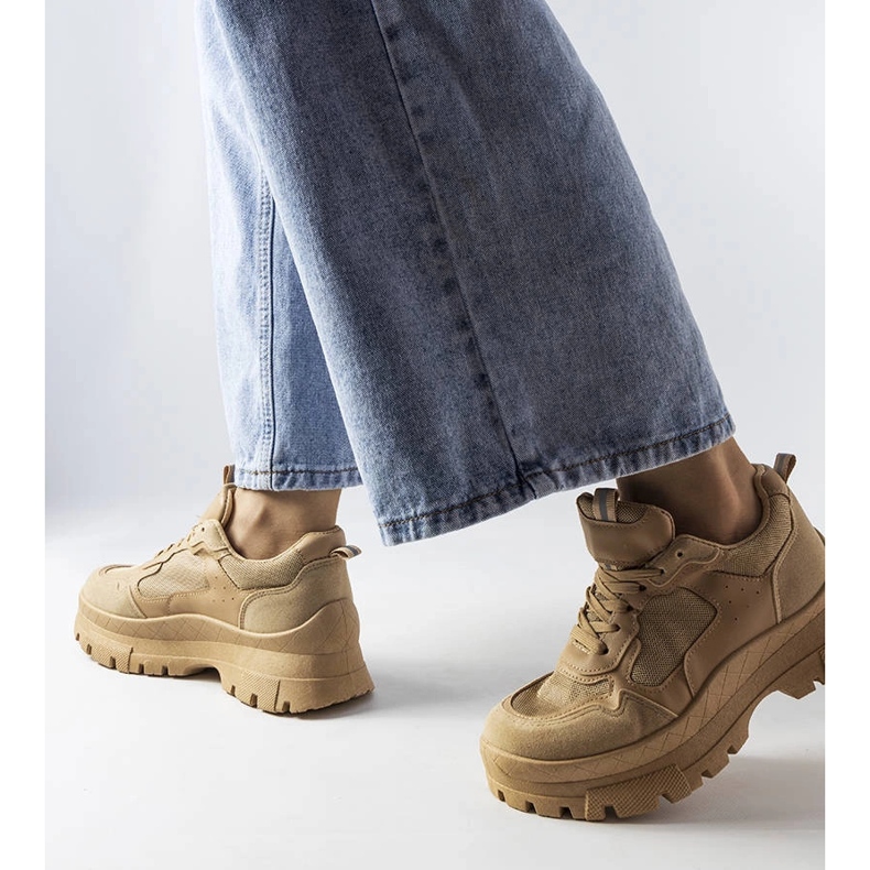 Mikeladze tumman beigen paksut lenkkarit 1