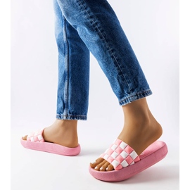 Elinin vaaleanpunaiset kumiset liukumäet vaaleanpunainen 2