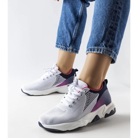 Galatee valkoiset ja laivastonsiniset urheilulenkkarit valkoinen 1