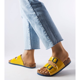 Lee Cooper LCW-22-35-1158L keltaiset korkkiliukumäet ja soljet keltainen 1