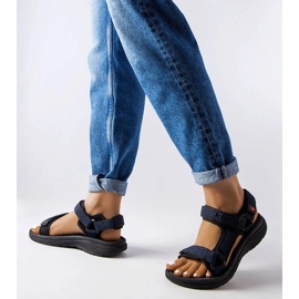 Lee Cooper LCW-23-34-1685L mustat tarranauhasandaalit sininen 2