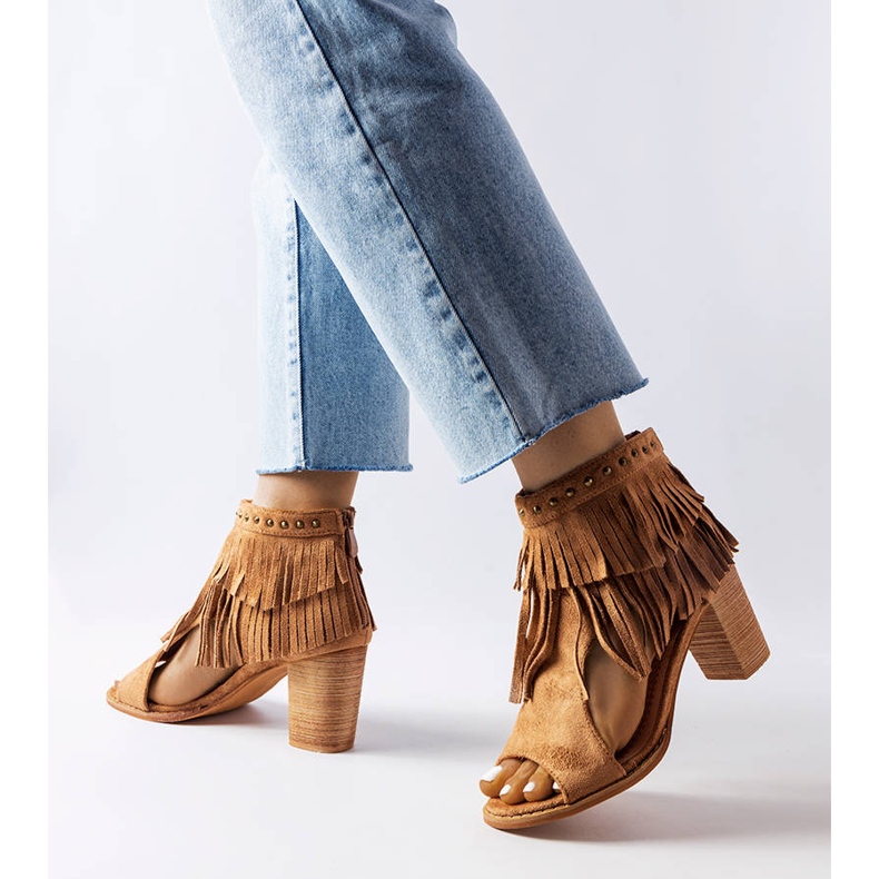 Latimerin karamellihapsuiset sandaalit ruskea 1