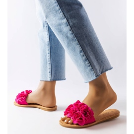 Alfrida vaaleanpunaiset tossut kukilla vaaleanpunainen 2