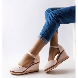 Adelindan beige wedge espadrillit 1