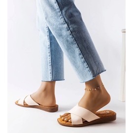 Inna Tiana beigenväriset tossut 2