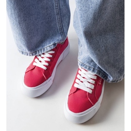 Lee Cooper LCW-20-31-026 vaaleanpunaiset tennarit vaaleanpunainen 1