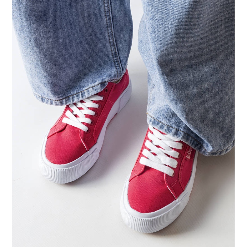 Lee Cooper LCW-20-31-026 vaaleanpunaiset tennarit vaaleanpunainen 1