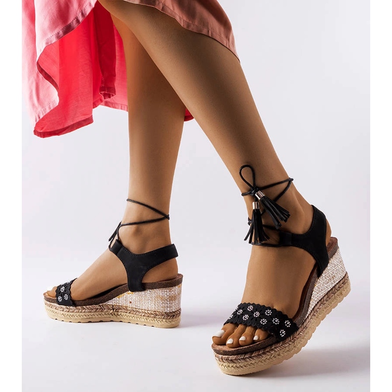 Tahoe musta kiila espadrillit 1