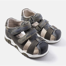 Millardin vihreät sandaalit nahkaisella pohjallisella 1