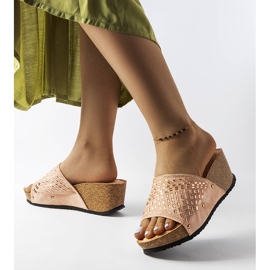 Guymonin vaaleanpunaiset strassisandaalit vaaleanpunainen 2