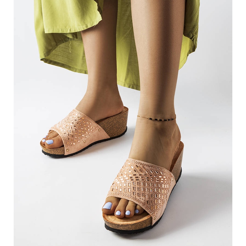 Guymonin vaaleanpunaiset strassisandaalit vaaleanpunainen 1