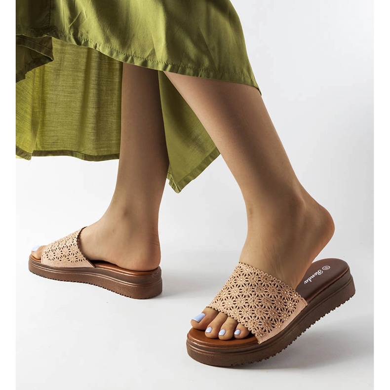 Irvinen vaaleanpunaiset harjakattoiset liukusäätimet zirkoneilla vaaleanpunainen 2