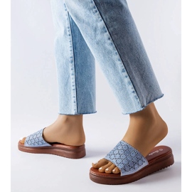 Irvinen siniset harjakattoiset liukusäätimet zirkoneilla sininen 2