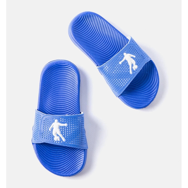 Siniset kumitossut Ateenasta sininen 1