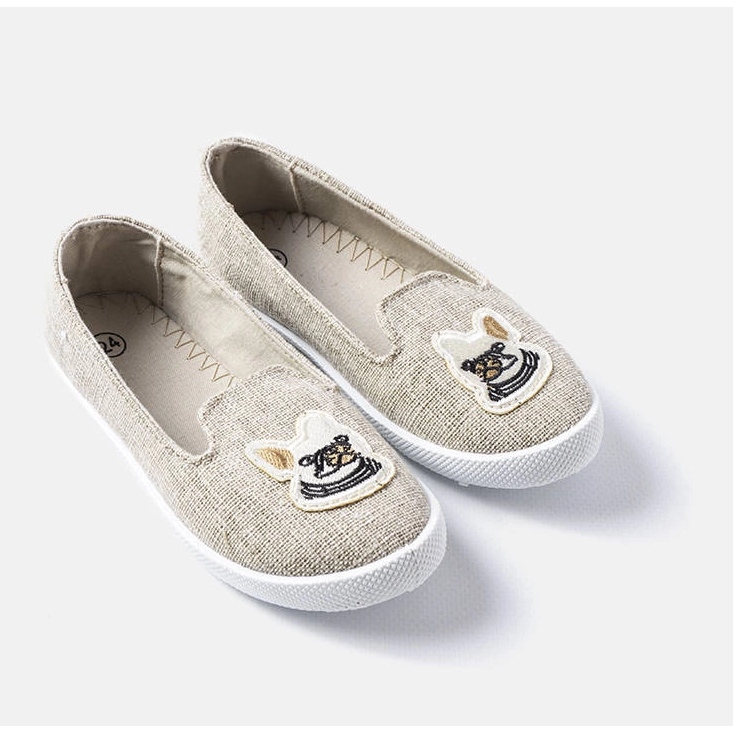 Harmaat lasten tennarit Naomi-applikaatiolla 1