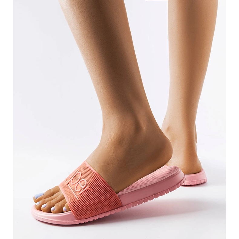 Azelio vaaleanpunaiset kumitossut vaaleanpunainen 1