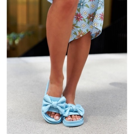 Serviglianon siniset liukusäätimet rusetilla sininen 1