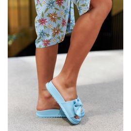 Serviglianon siniset liukusäätimet rusetilla sininen 2